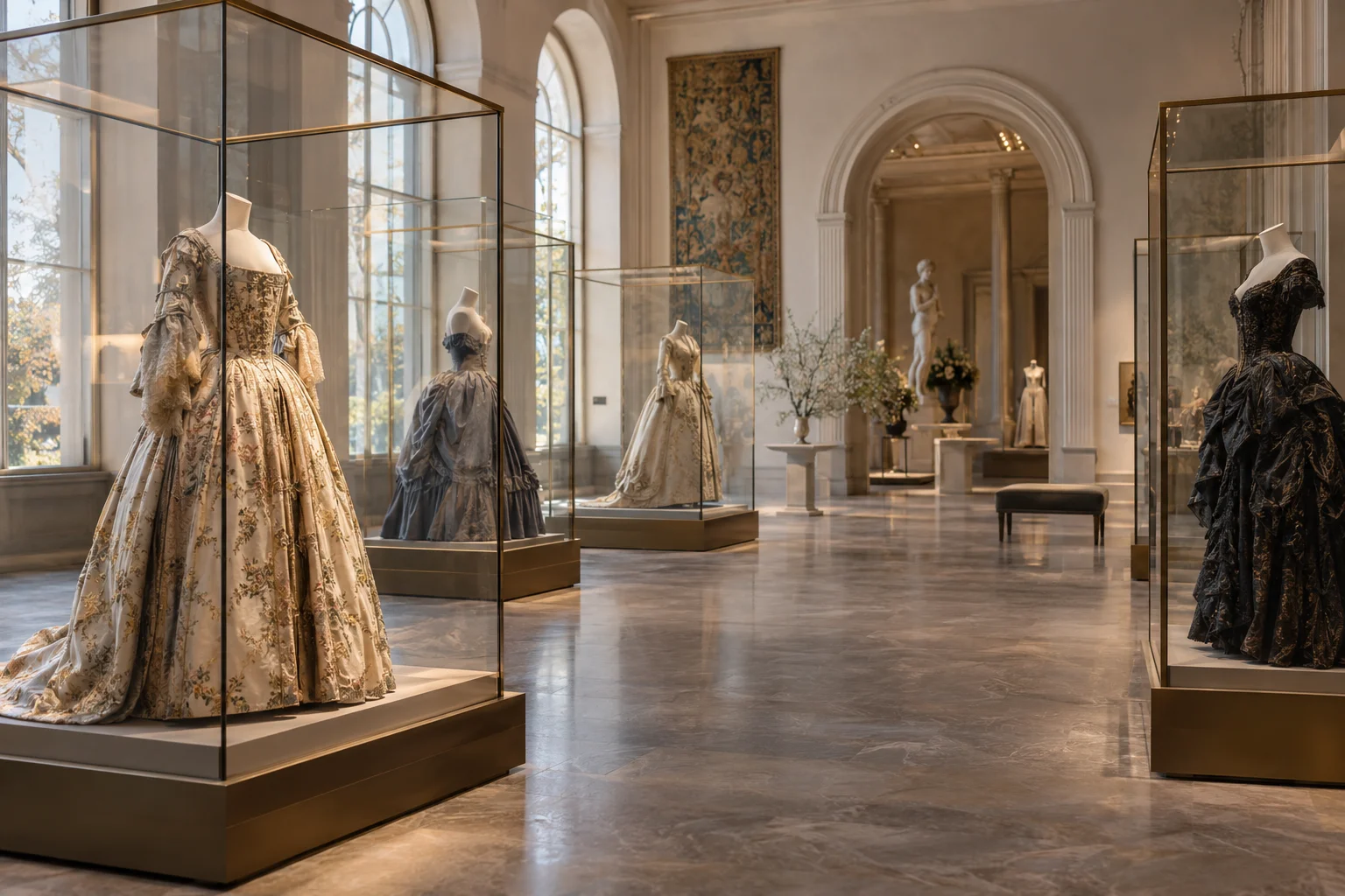 Galerie imaginaire consacrée à la mode — illustration