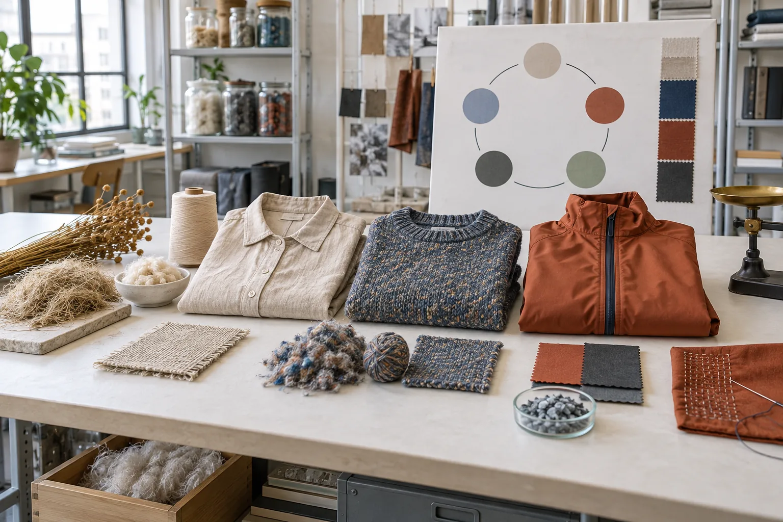 Illustration éditoriale de la comparaison d’informations sur des textiles